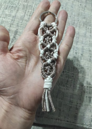 Bohem Püsküllü Kadın Anahtarlık,tekli fiyattır.. - Görsel 3