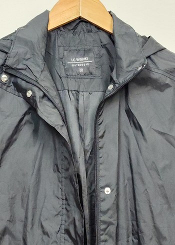 Düğmeli Siyah Midi Kadın Ceket - Görsel 2