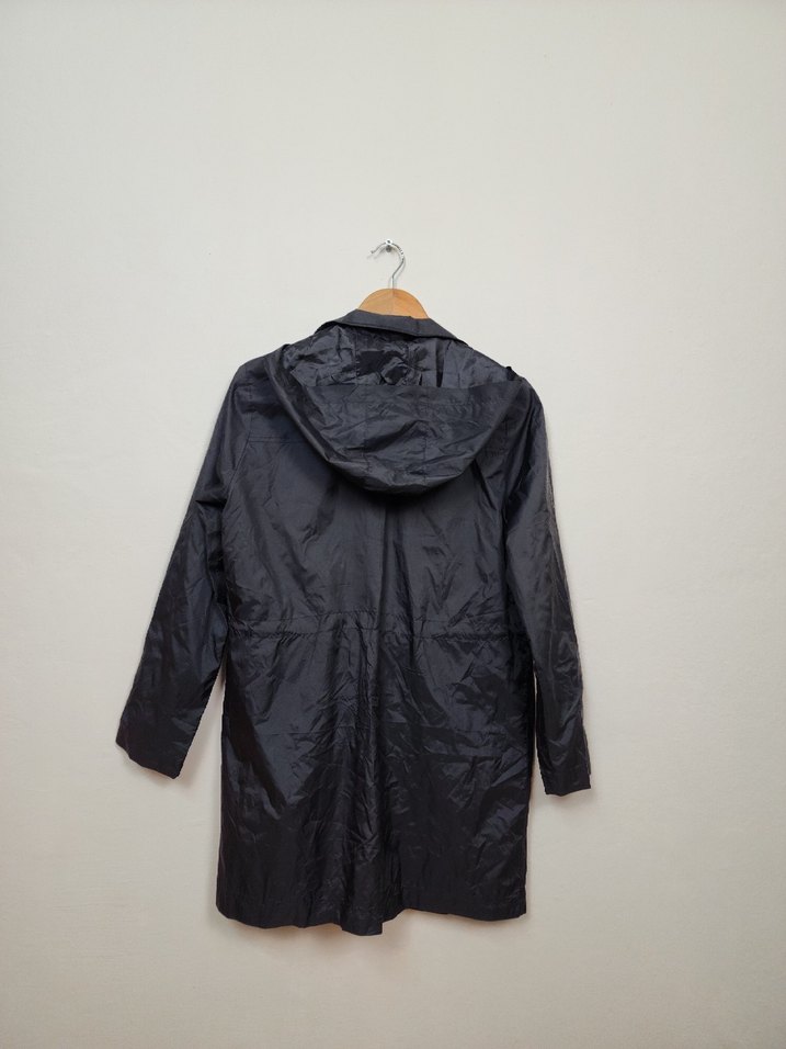 Düğmeli Siyah Midi Kadın Ceket - Görsel 3