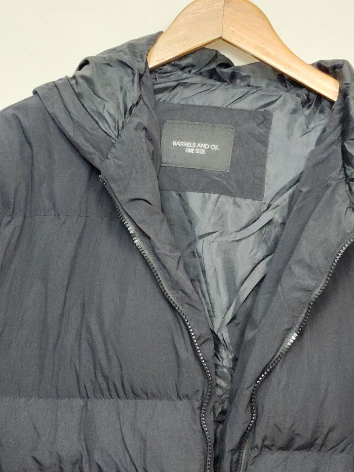 Kapüşonlu Siyah Kadın Kış Montu - Görsel 2