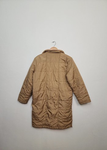 Bej Midi Kadın Düğmeli Ceket - Görsel 2