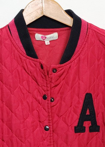 Düğmeli Kırmızı Kadın Spor Ceket - Görsel 2