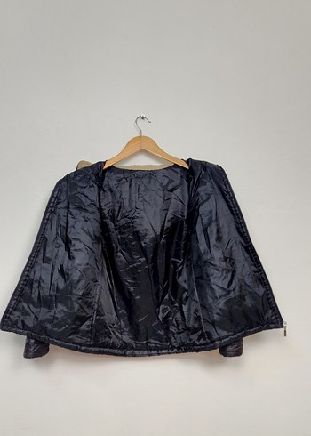 Kadın Siyah Fermuarlı Midi Ceket - Görsel 3