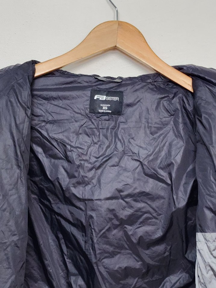 Gri Kadın Mini Spor Ceket Fermuarlı - Görsel 2