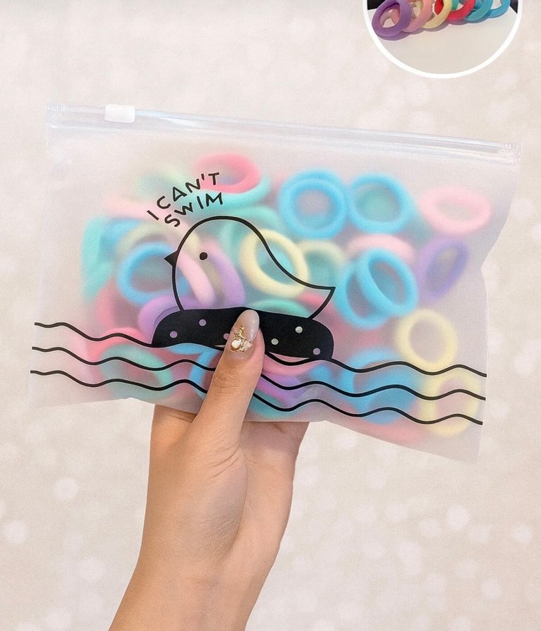 Renkli Elastik Çocuk Saç Lastiği Seti 20 adet - Görsel 2