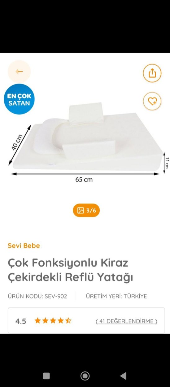 Beyaz Emzirme ve Hamilelik Destek Yastığı - Görsel 3