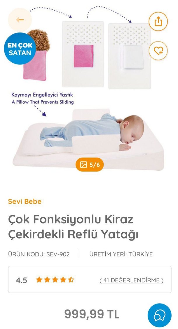 Beyaz Emzirme ve Hamilelik Destek Yastığı - Görsel 2