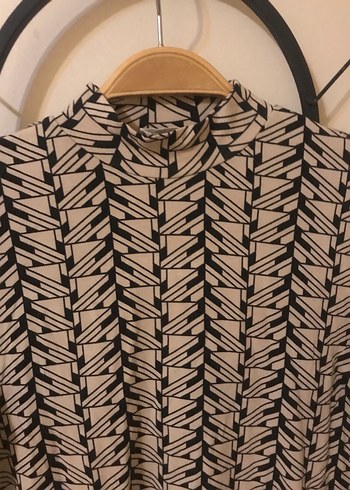 Geometrik desenli bluz - Görsel 2