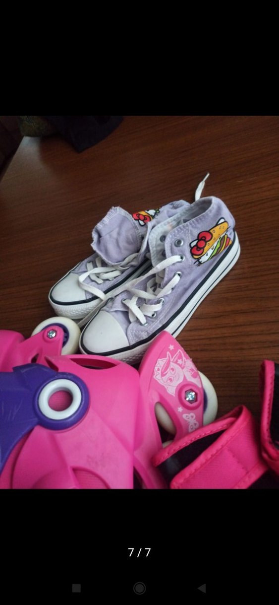 Kız Çocuk Pembe Velcro Kaykay Pateni - Görsel 4