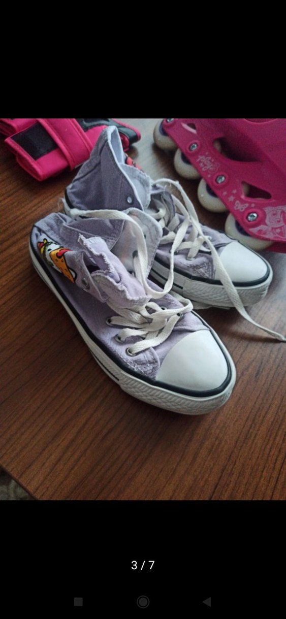 Kız Çocuk Pembe Velcro Kaykay Pateni - Görsel 3