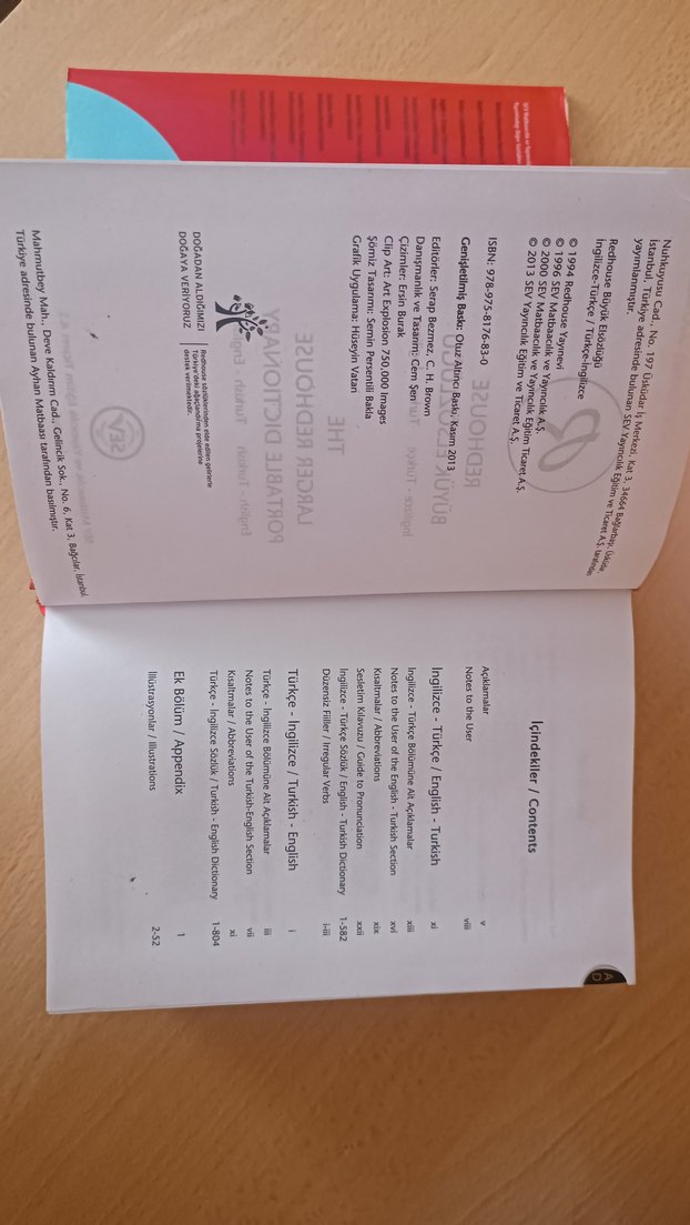 Redhouse Büyük İngilizce-Türkçe Sözlük - Görsel 3