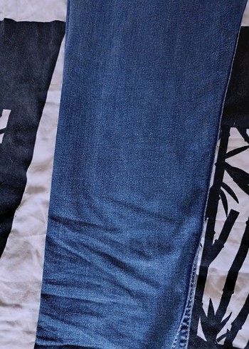 Düğmeli Gri-Mavi Mamos Erkek Kot Pantolon - Görsel 6