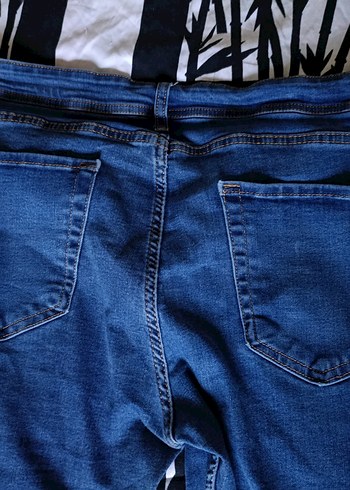 Düğmeli Gri-Mavi Mamos Erkek Kot Pantolon - Görsel 5