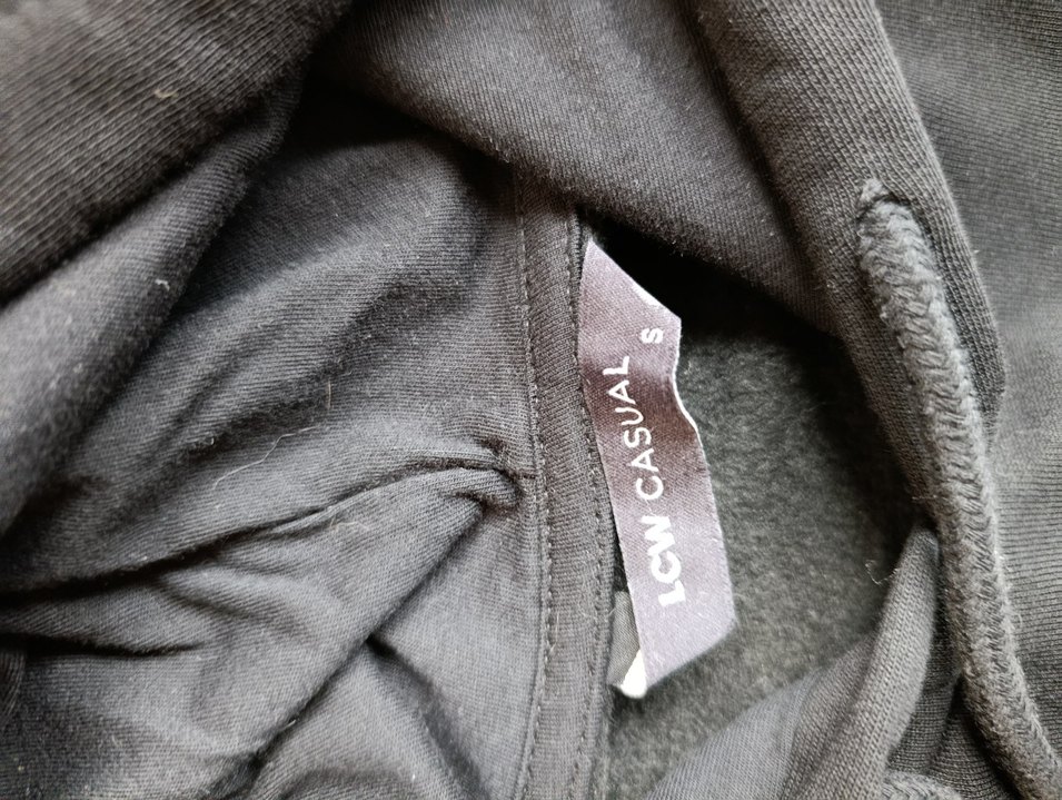 Siyah Kapüşonlu Sweatshirt Rahat Kesim - Görsel 3