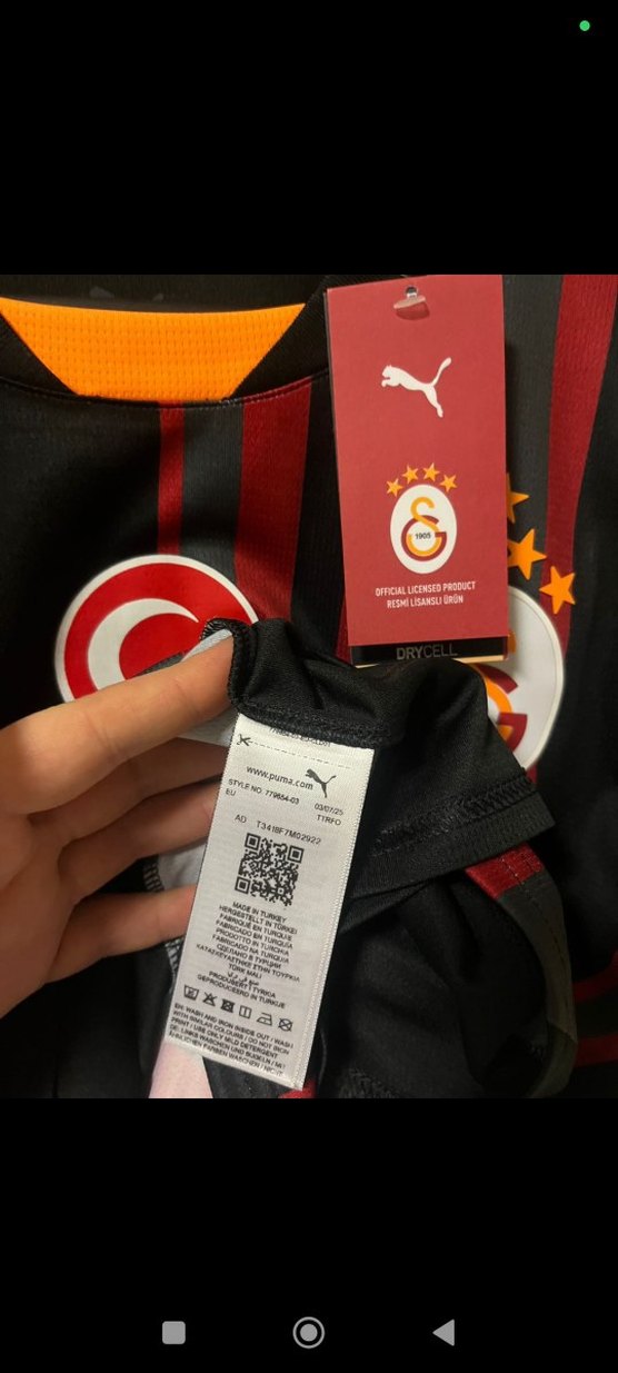 Galatasaray Erkek Siyah Kısa Kollu Forma - Görsel 4