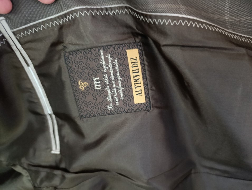 Gri Ekose Erkek Ofis Ceketi - Görsel 4