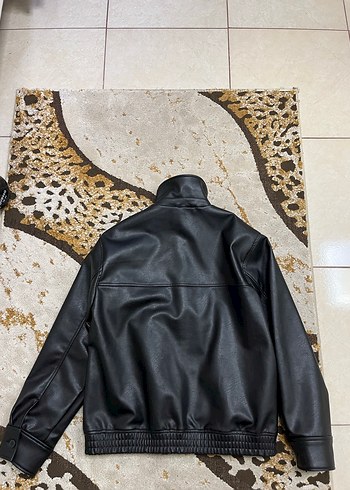 Zara Suni Deri ceket XL beden - Görsel 4