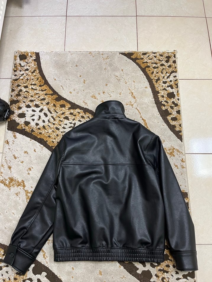 Zara Suni Deri ceket XL beden - Görsel 4