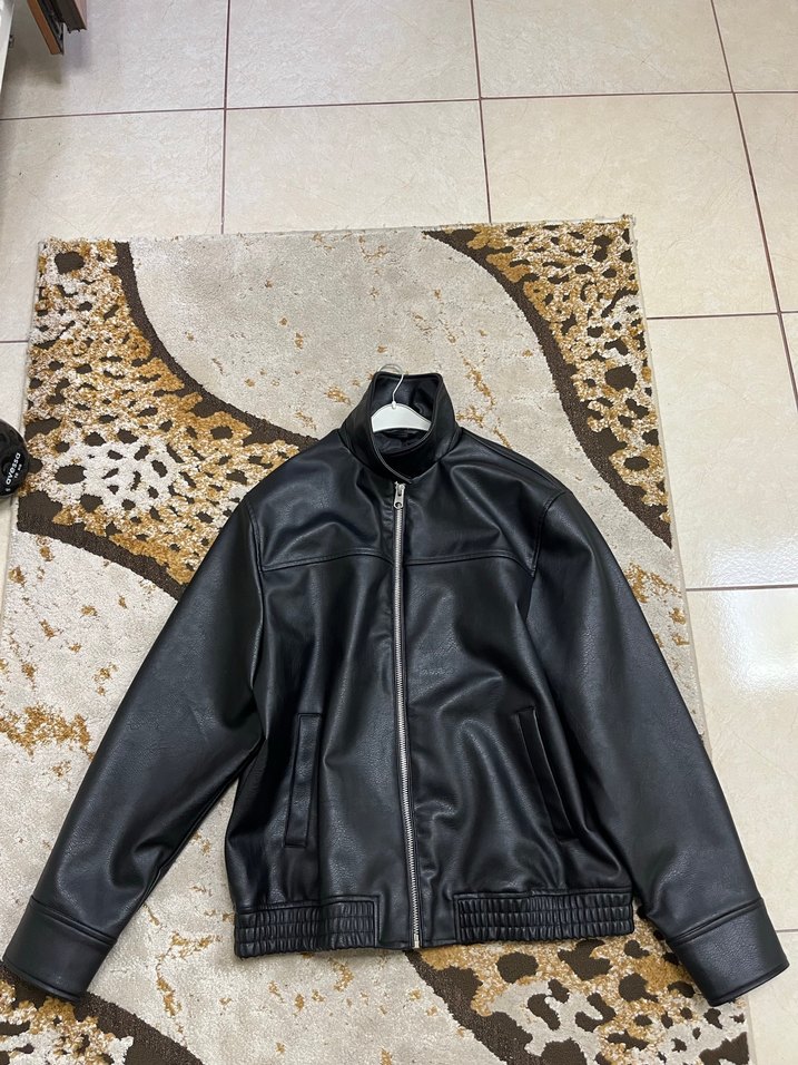 Zara Suni Deri ceket XL beden - Görsel 5