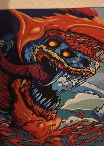 canavar çizimli baya kaliteli mousepad - Görsel 3