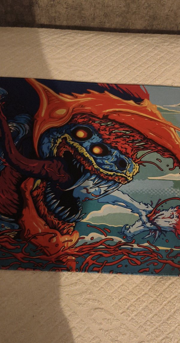 canavar çizimli baya kaliteli mousepad - Görsel 2