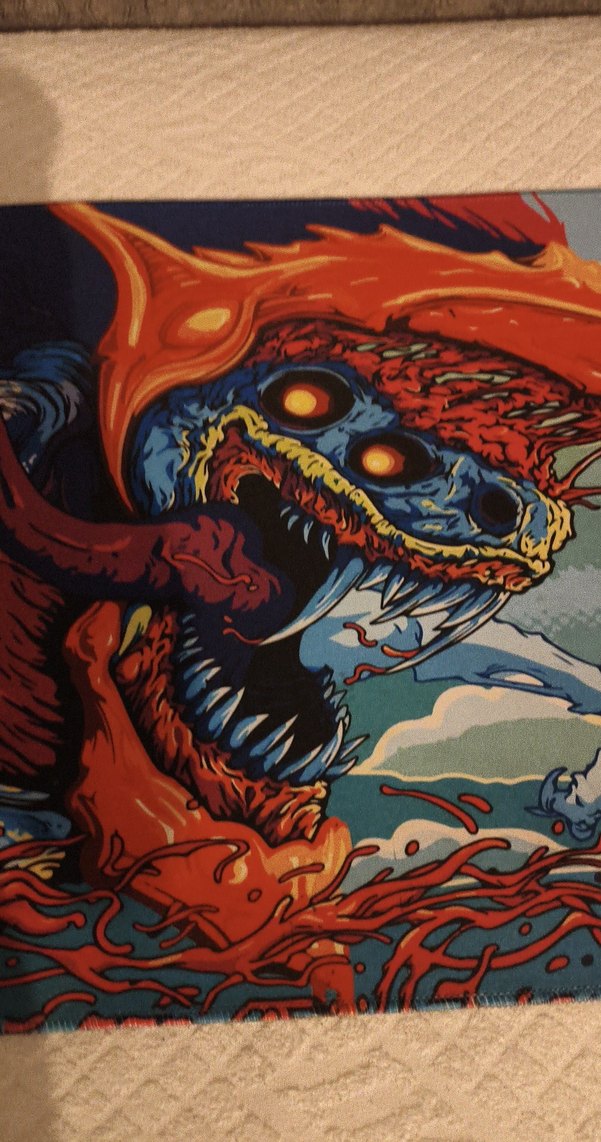 canavar çizimli baya kaliteli mousepad - Görsel 3