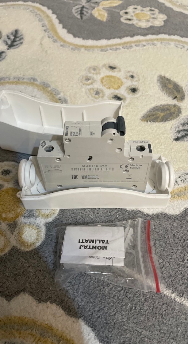 Siemens B16 Mini Devre Kesici 230-400V Beyaz - Görsel 2