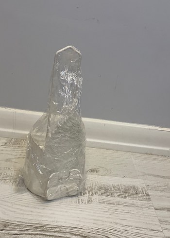 Yaprak Detaylı Beyaz Mumluk - Görsel 3