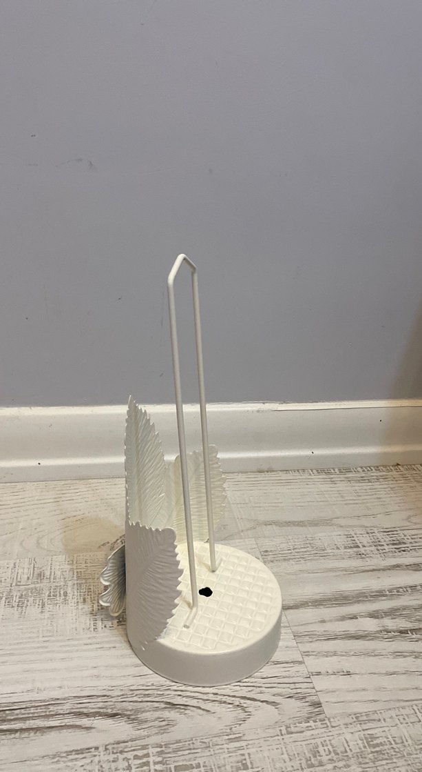 Yaprak Detaylı Beyaz Mumluk - Görsel 2