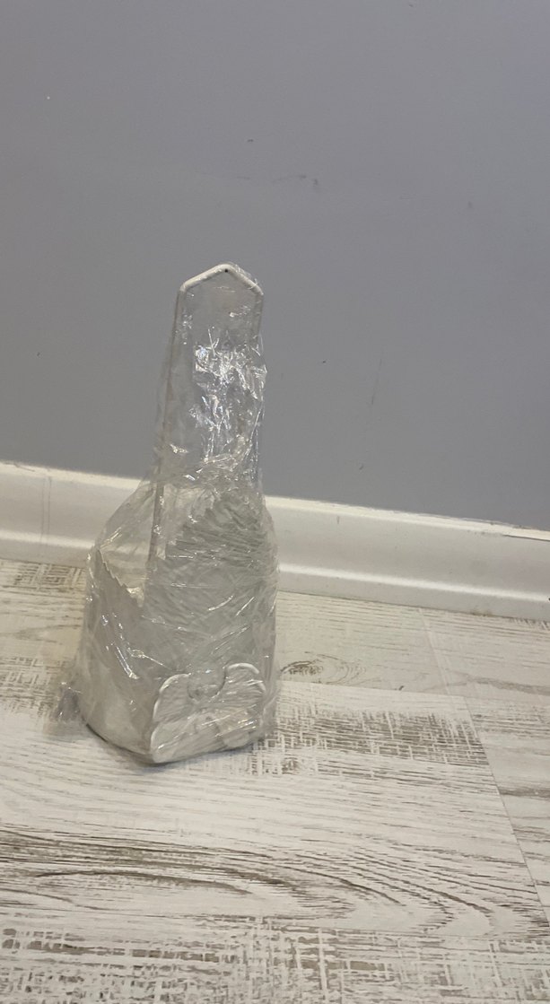 Yaprak Detaylı Beyaz Mumluk - Görsel 3