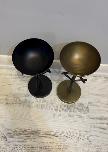 Metal Siyah ve Bronz Takılık Seti - Görsel 2