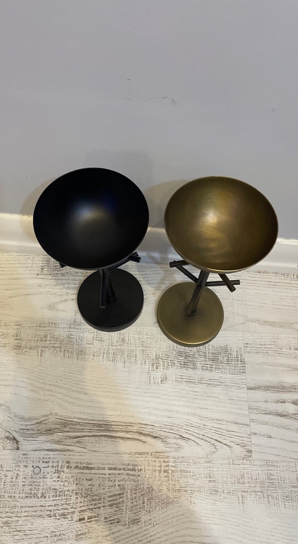 Metal Siyah ve Bronz Takılık Seti - Görsel 2