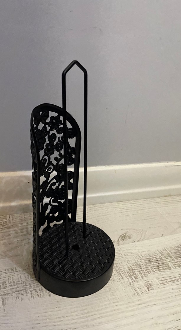 Siyah Metal İşlemeli peçetelik - Görsel 2