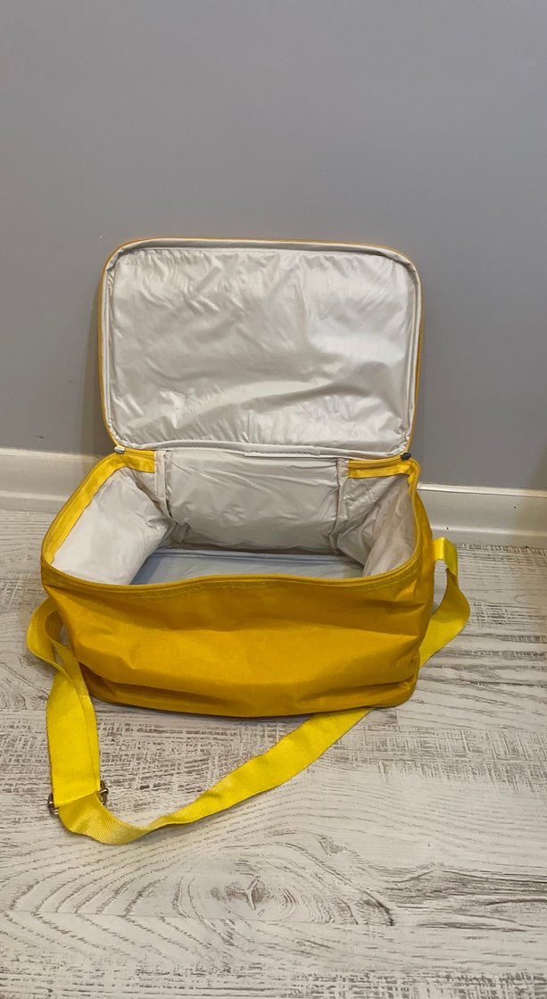 Sarı Baskılı Soğutucu Çanta Seti - Görsel 5