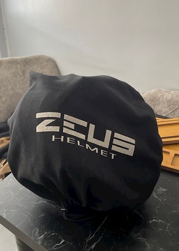 Desenli Siyah Seramik Biker Kask Zeus model - Görsel 3