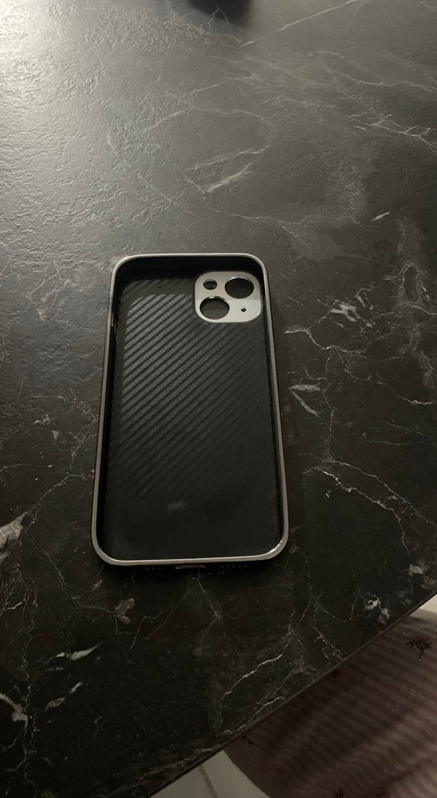 Gri Şeffaf Telefon Kılıfı iPhone 13 - Görsel 3