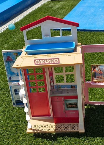 Renkli Pembe Çocuk Oyun Evi - Görsel 3