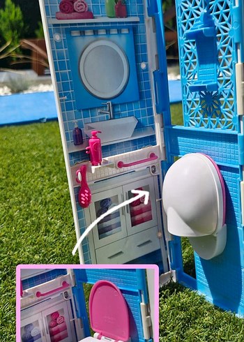 Renkli Pembe Çocuk Oyun Evi - Görsel 5