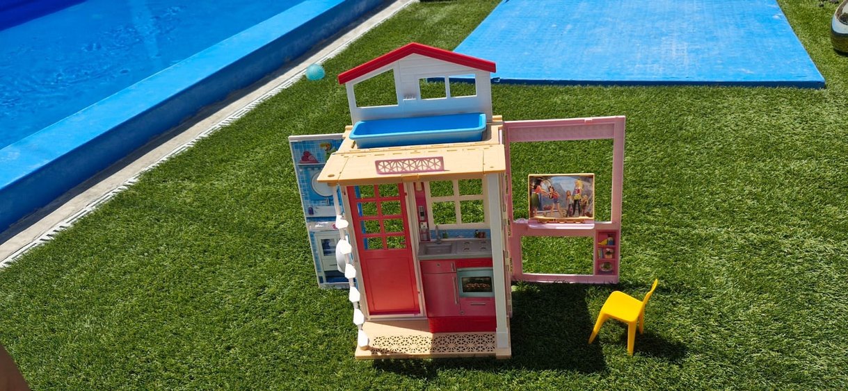 Renkli Pembe Çocuk Oyun Evi - Görsel 3