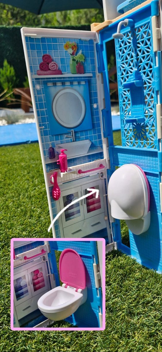 Renkli Pembe Çocuk Oyun Evi - Görsel 5