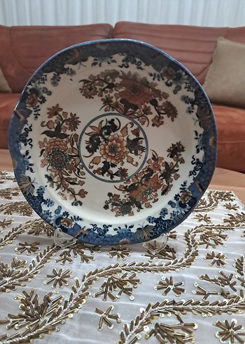 Desenli Mavi Klasik Tabak Seti - Görsel 11