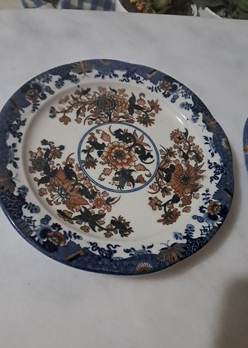 Desenli Mavi Klasik Tabak Seti - Görsel 7