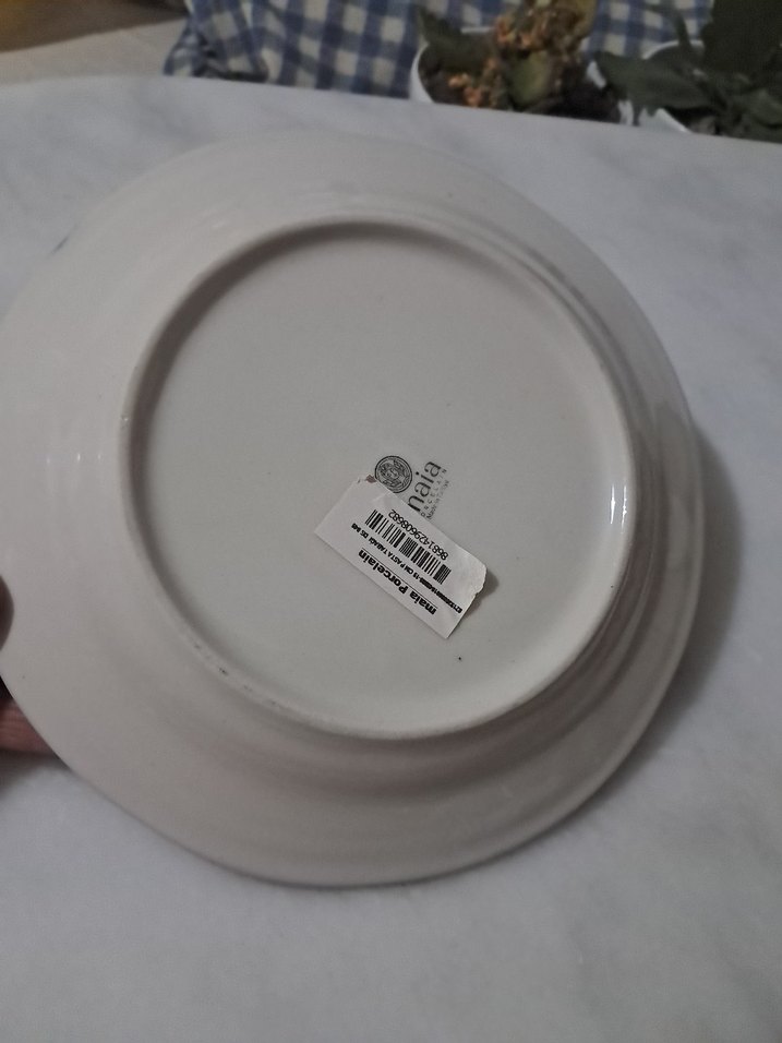 Desenli Mavi Klasik Tabak Seti - Görsel 5