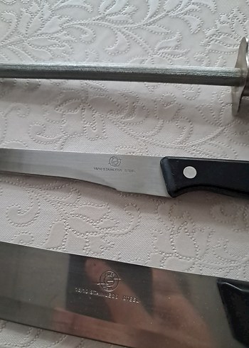 Siyah Saplı 3 Bıçak ve Bileme Taşı Seti - Görsel 5