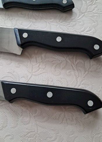 Siyah Saplı 3 Bıçak ve Bileme Taşı Seti - Görsel 3