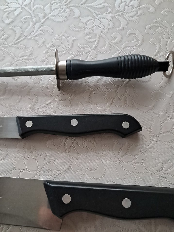 Siyah Saplı 3 Bıçak ve Bileme Taşı Seti - Görsel 4