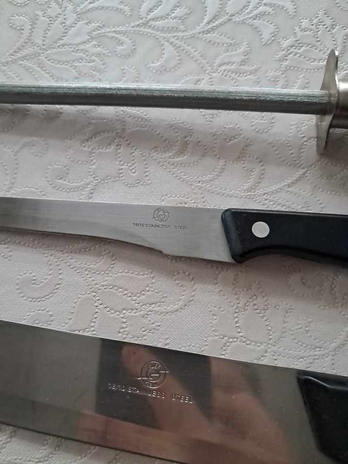 Siyah Saplı 3 Bıçak ve Bileme Taşı Seti - Görsel 5