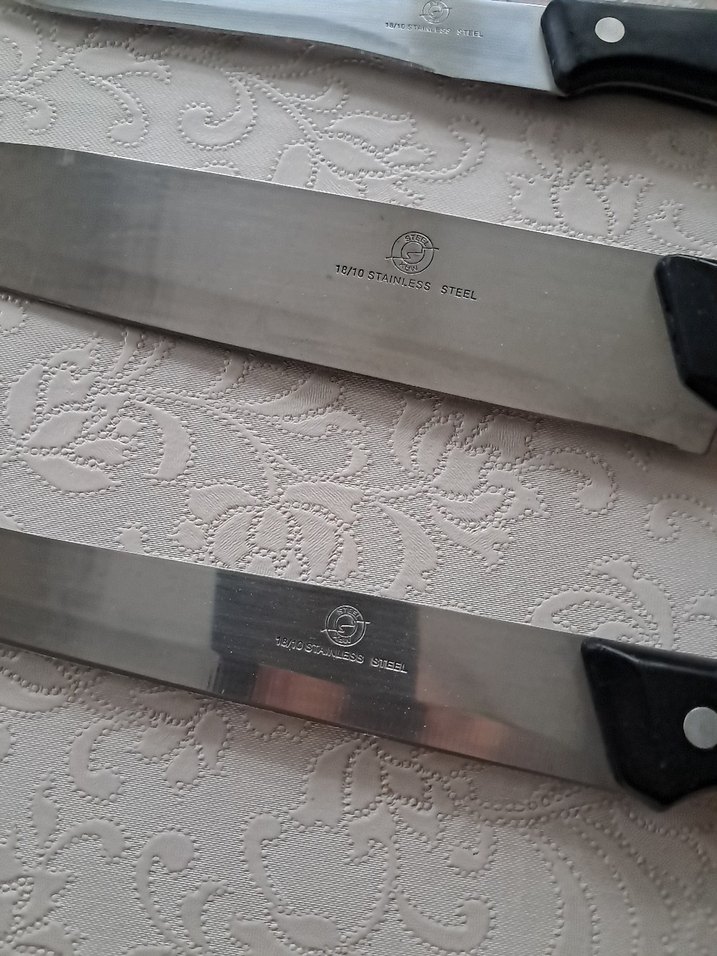 Siyah Saplı 3 Bıçak ve Bileme Taşı Seti - Görsel 2