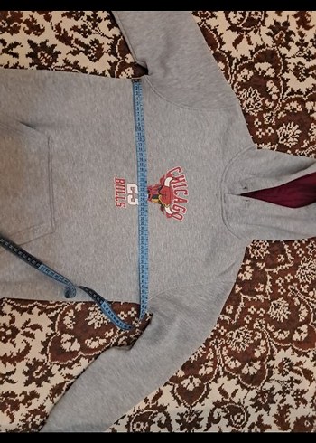 erkek Çocuk Gri Kapüşonlu Sweatshirt - Görsel 3