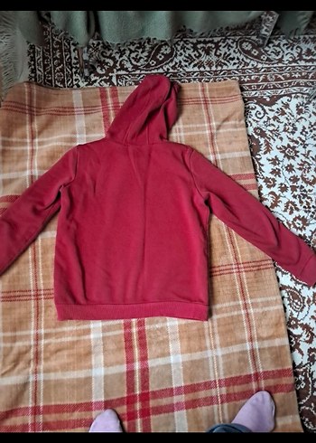 Bordo Kapüşonlu Erkek  çocuk Sweatshirt - Görsel 4